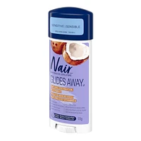 Glides Away Sensitive Formula Hair Remover for Bikini, Arms and Underarms with 100% Natural Coconut Oil plus Vitamin E