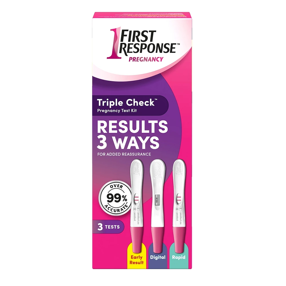 Trousse de tests de grossesse triple verification