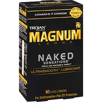 Condoms lubrifiés larges Sensations nues Magnum