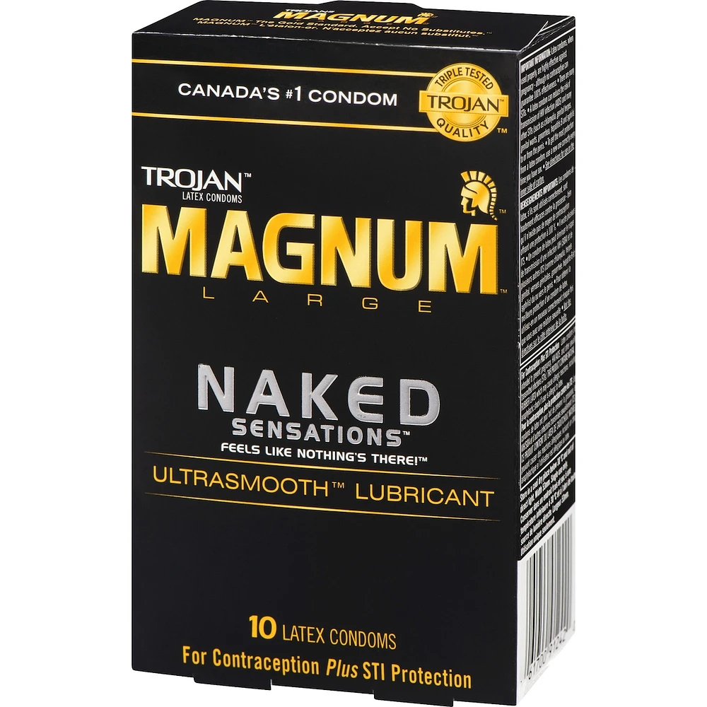 Condoms lubrifiés larges Sensations nues Magnum