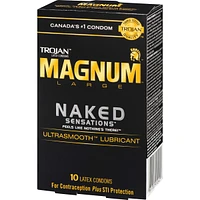 Condoms lubrifiés larges Sensations nues Magnum