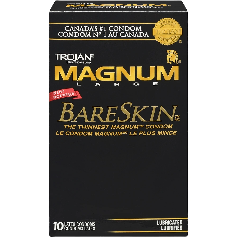 Condoms lubrifiés larges BareSkin Magnum