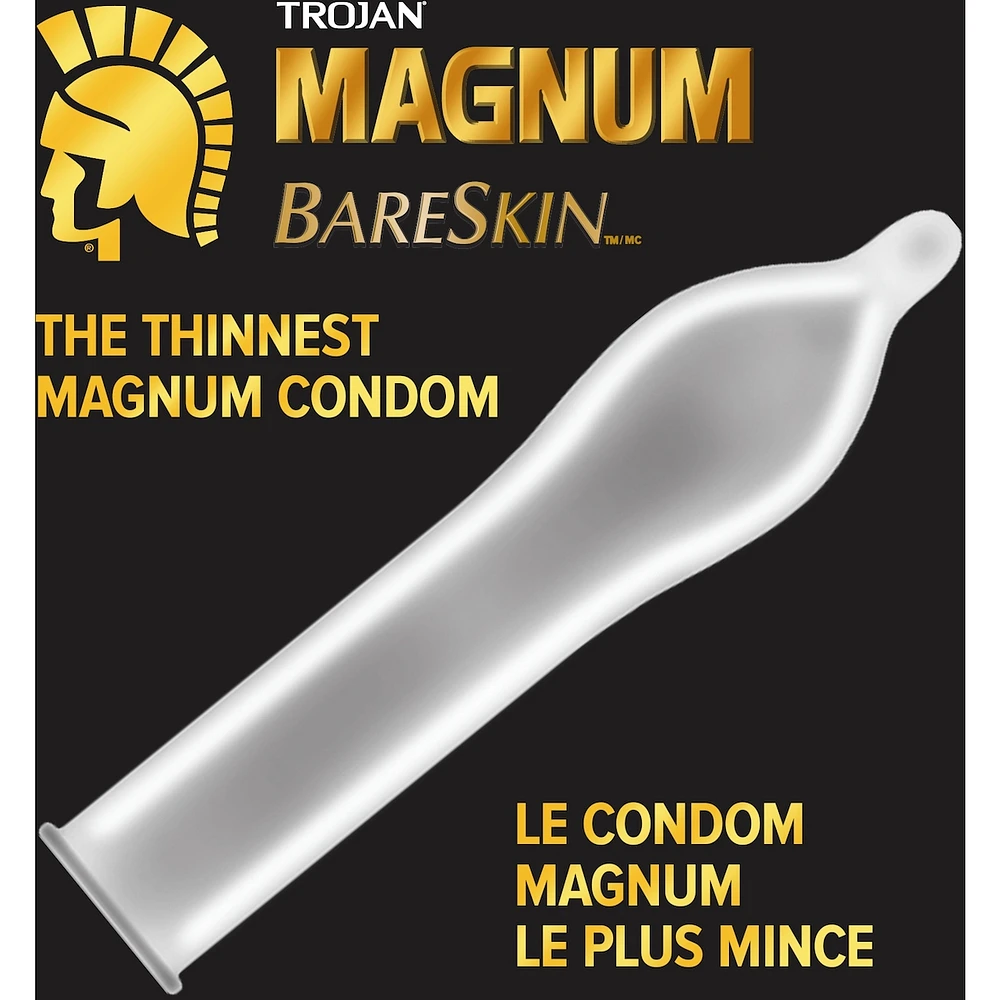 Condoms lubrifiés larges BareSkin Magnum