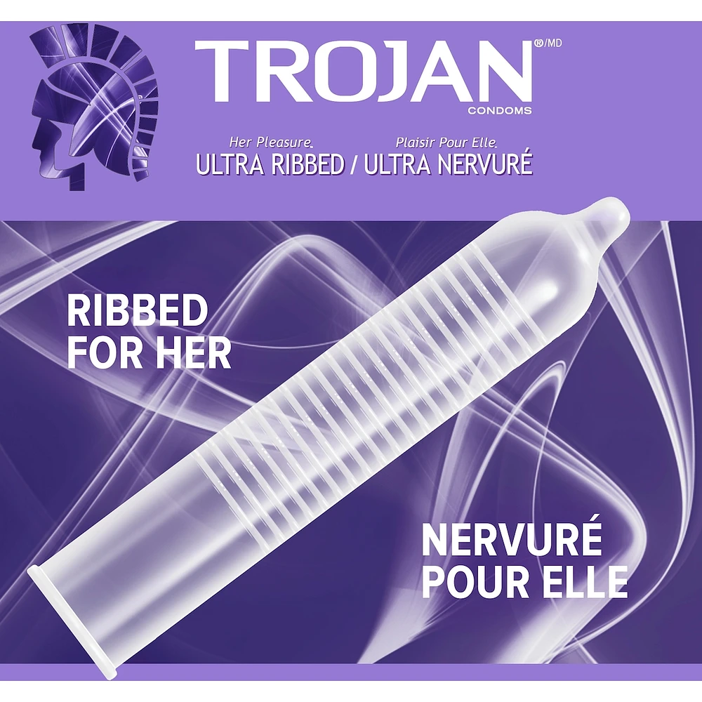 Her Pleasure Ultra Ribbed Lubricated Condoms