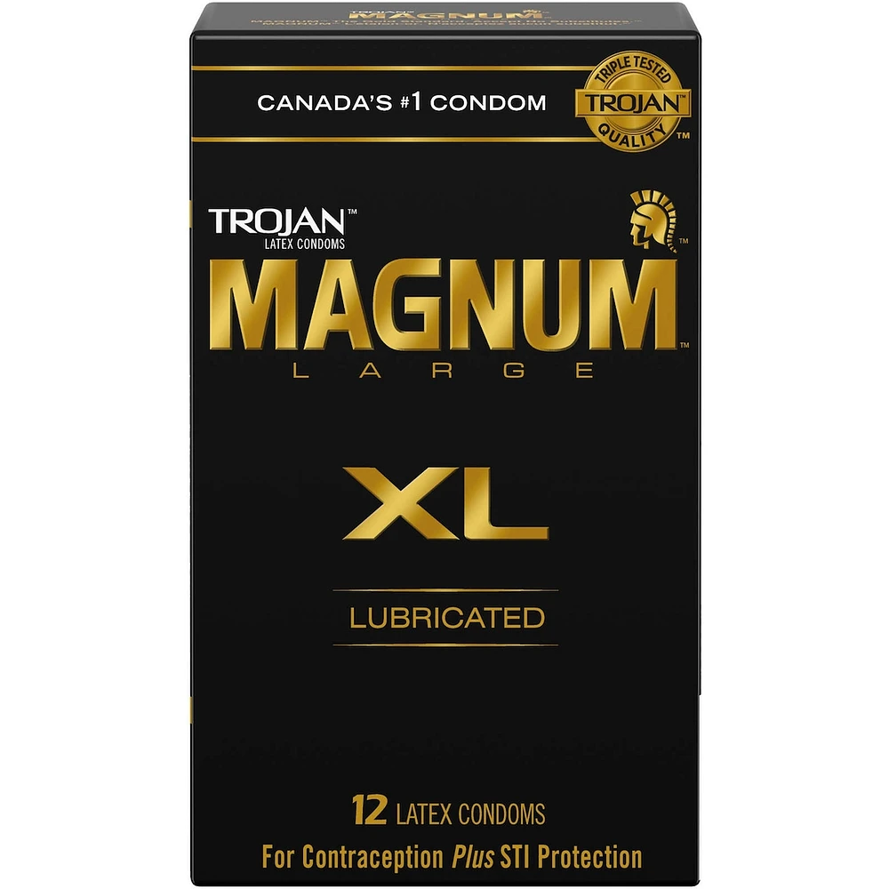 Condoms lubrifiés très grands Magnum