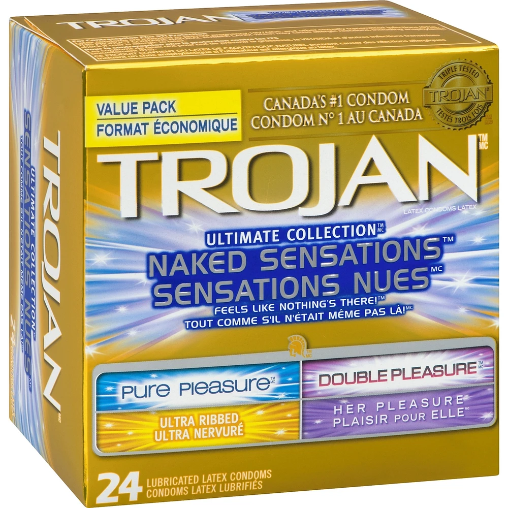 Naked Sensations Ultimate Collection Variety Pack Lubricated Condoms