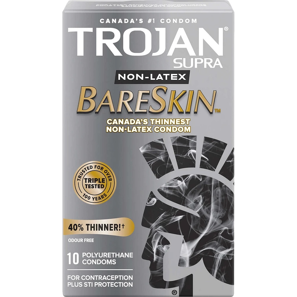 Condoms sans latex ultraminces et sensibles BareSkin Supra