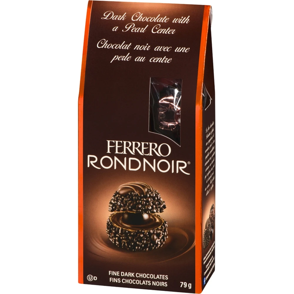 Rondnoir Fine Dark Chocolate Bag, 8 Individually Wrapped Chocolates