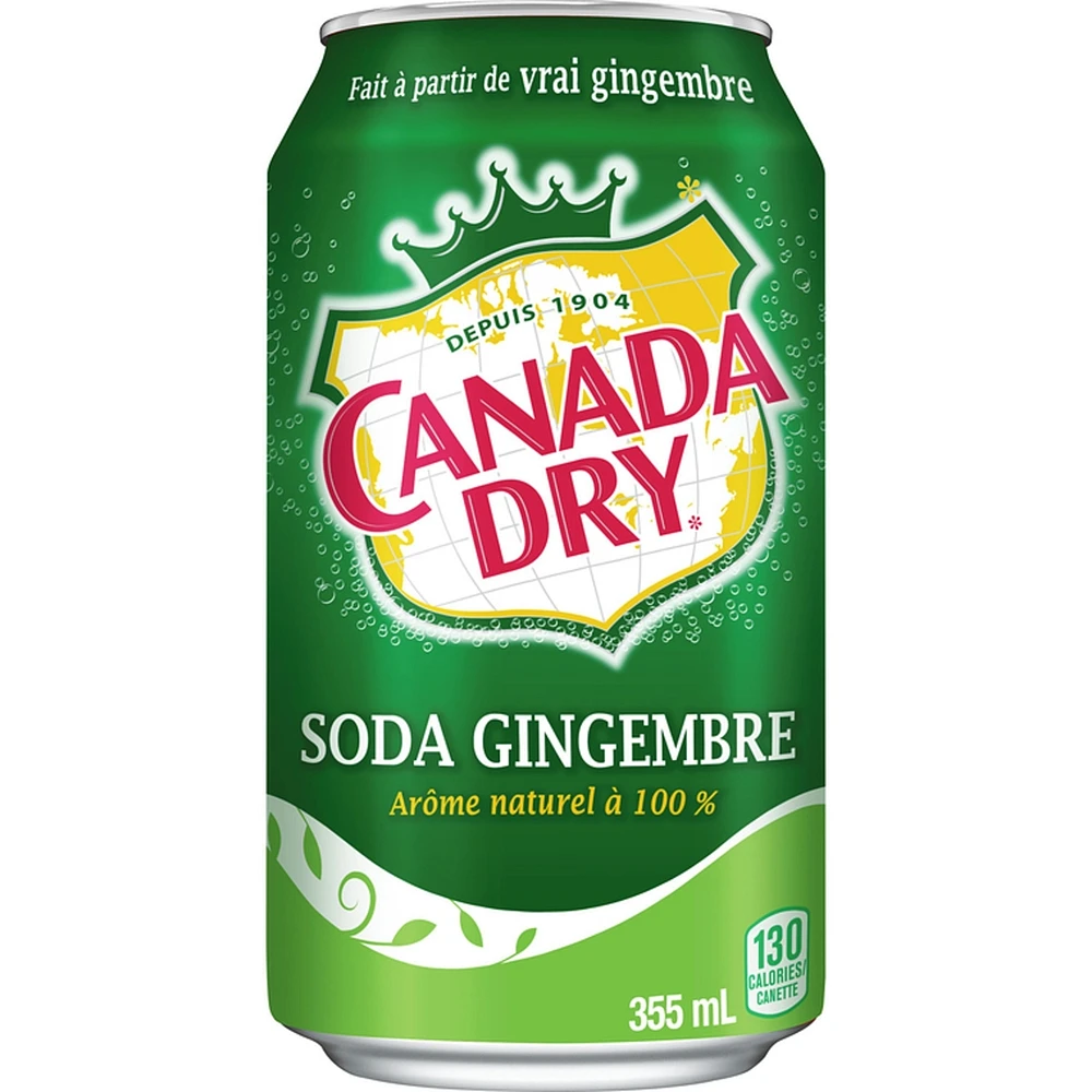 Soda gingembre, emballage de 18 canettes