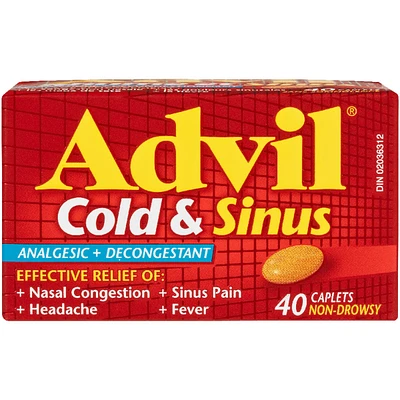 Cold & Sinus Analgesic + Decongestant 40 Caplets