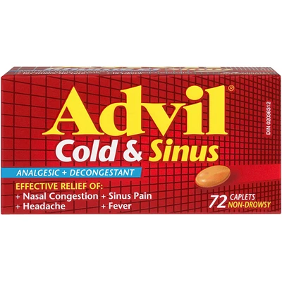 Cold & Sinus Analgesic + Decongestant 72 Caplets