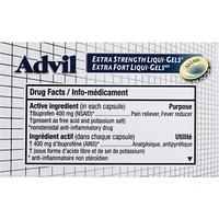 Advil, Extra-fort, pour soulager les maux de tête, les migraines et la douleur, 400 mg d’ibuprofène, flacon de 24