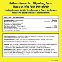 Advil, Extra-fort, pour soulager les maux de tête, les migraines et la douleur, 400 mg d’ibuprofène, flacon de 24