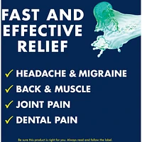 Advil, Extra-fort, pour soulager les maux de tête, les migraines et la douleur, 400 mg d’ibuprofène, flacon de 24