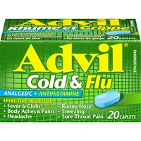 Advil Cold & Flu Analgesic + Antihistamine 20 Caplets