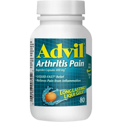 Advil Douleurs arthritiques Extra-fort, pour soulager la douleur due à l’inflammation, 400 mg d’ibuprofène, flacon de 80