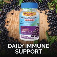 Immune+ Gummies 500mg Vitamin C and Multivitamin Supplement, Elderberry Flavour