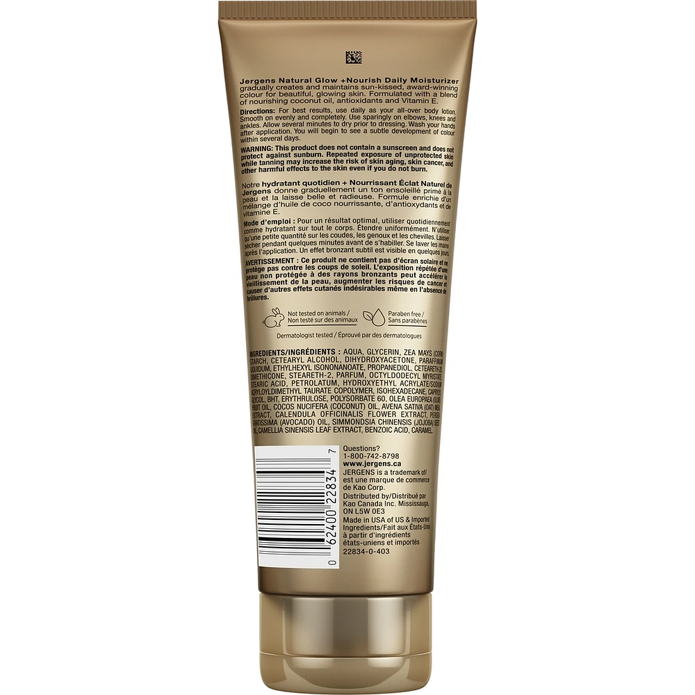 Natural Glow +Nourish Daily Moisturizer Gradual Sunless Tanner - Medium to Deep