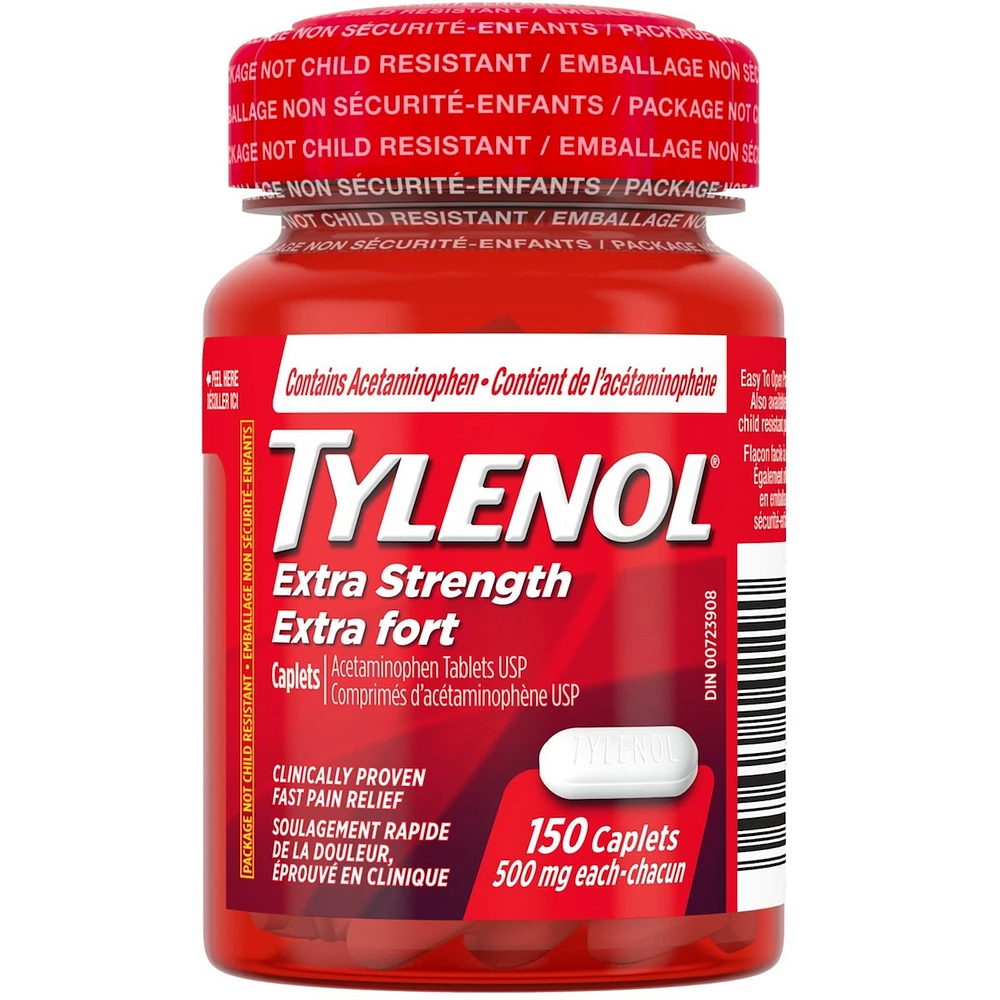 Acétaminophène à 500 mg, analgésique, extra fort