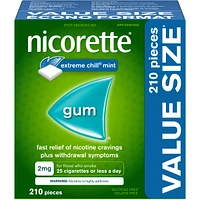 Gomme menthe Frissons extrêmes, 2 mg
