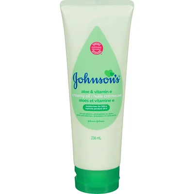 Johnson's Baby Creamy Oil Lotion with Aloe Vera & Vitamin E 236mL