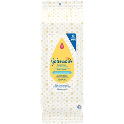 Cleansing Wipes, Sensitive Head-To-Toe Cloths