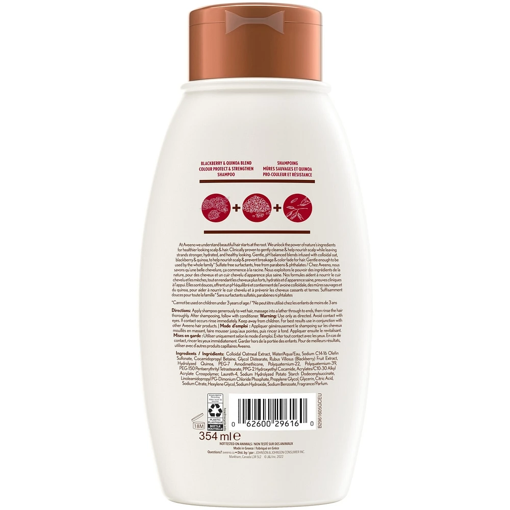 Shampoing protège-couleur aux mûres sauvages et au quinoa