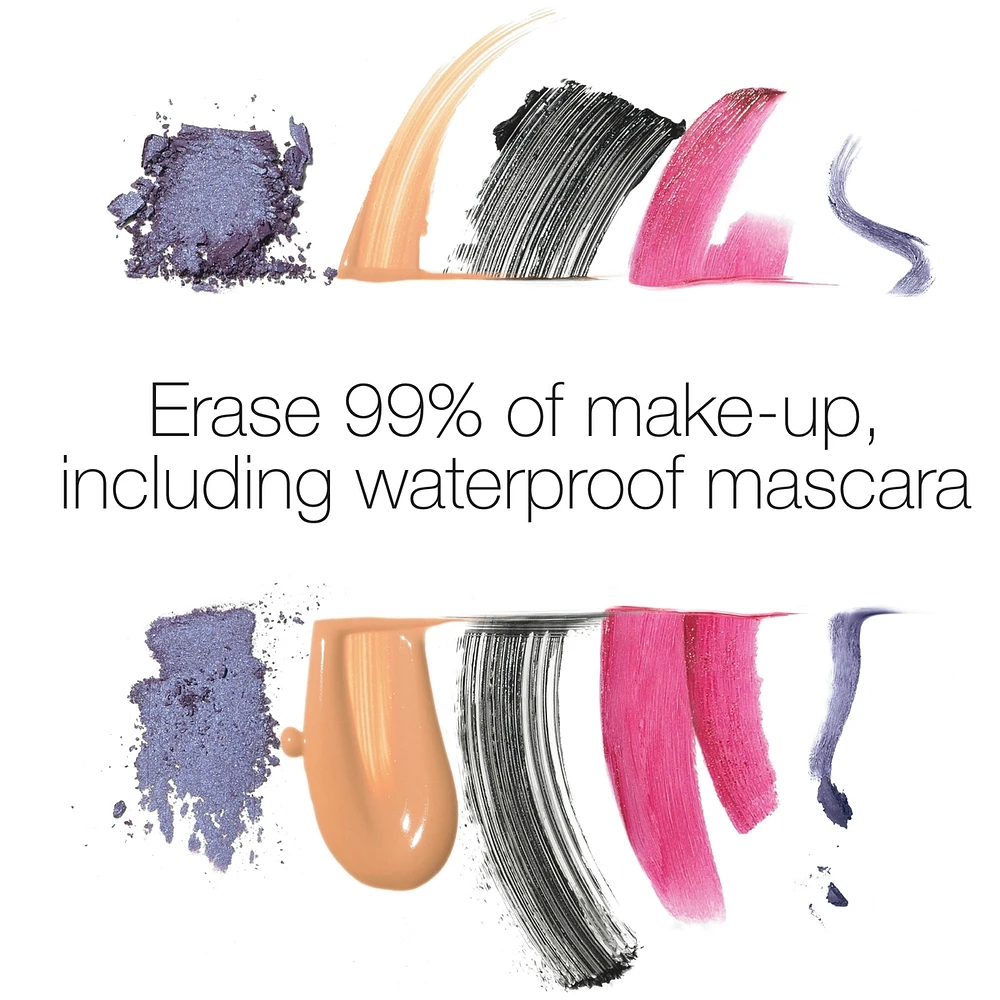 All-in-One Makeup Removing Cleansing Wipes, Waterproof Mascara Removal, Fragrance Free, Plant Based Biodegradable Wipes