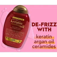 Frizz-Free + Keratin Smoothing Oil Shampoo, 5 in 1, for Frizzy or Shiny Hair