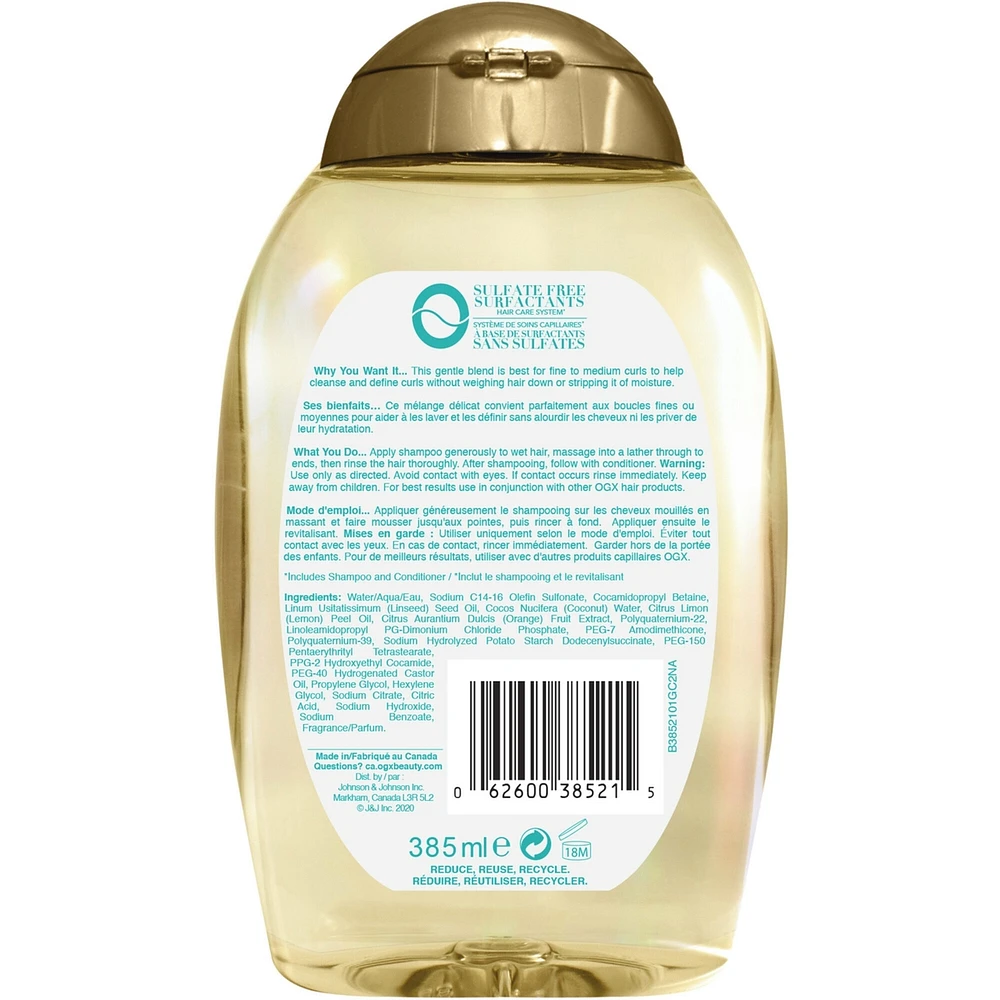 Shampooing Lightweight + Coconut Fine Curls