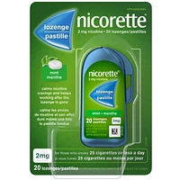 Nicotine Lozenges, 2mg, Mint, 20 Count
