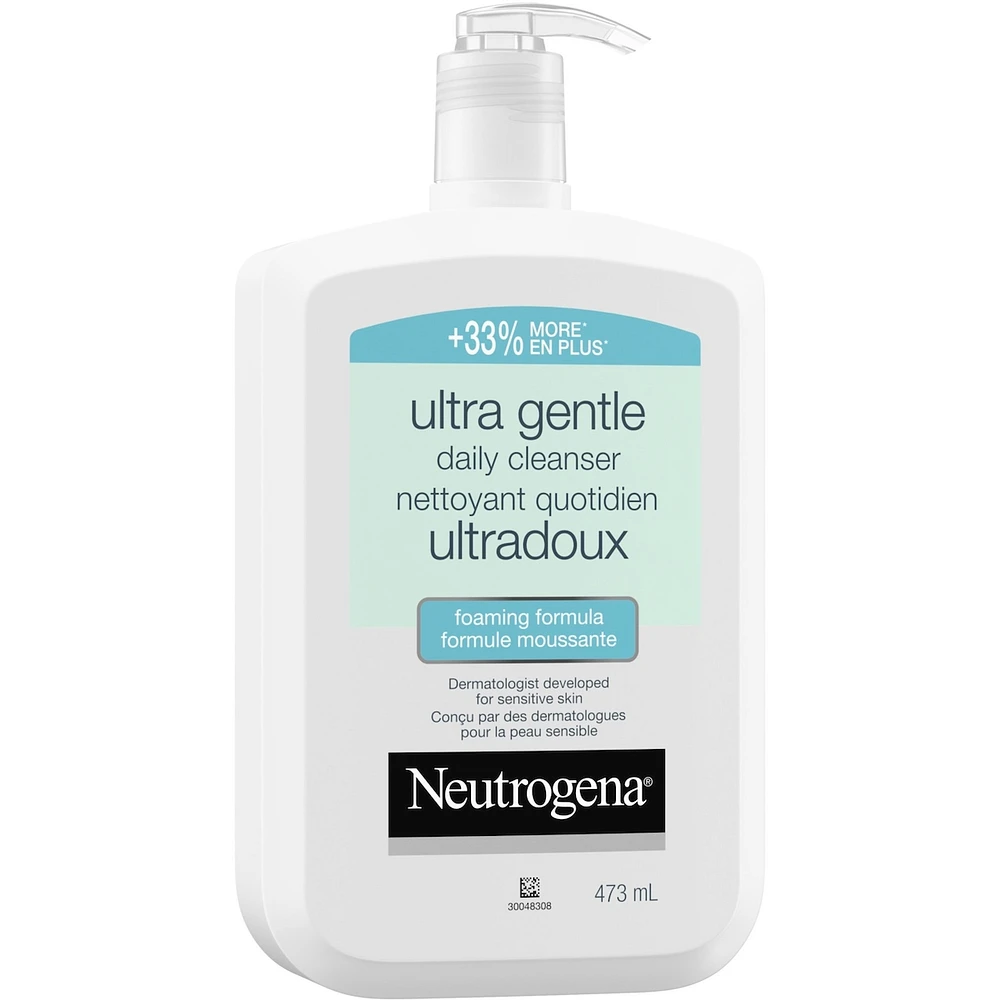 Nettoyant quotidien moussant ultradoux, pour le visage