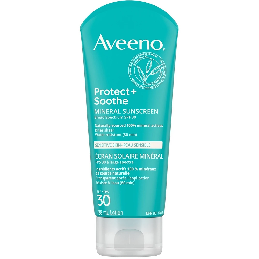 Écran solaire minéral Protect + Soothe Peau sensible FPS 30