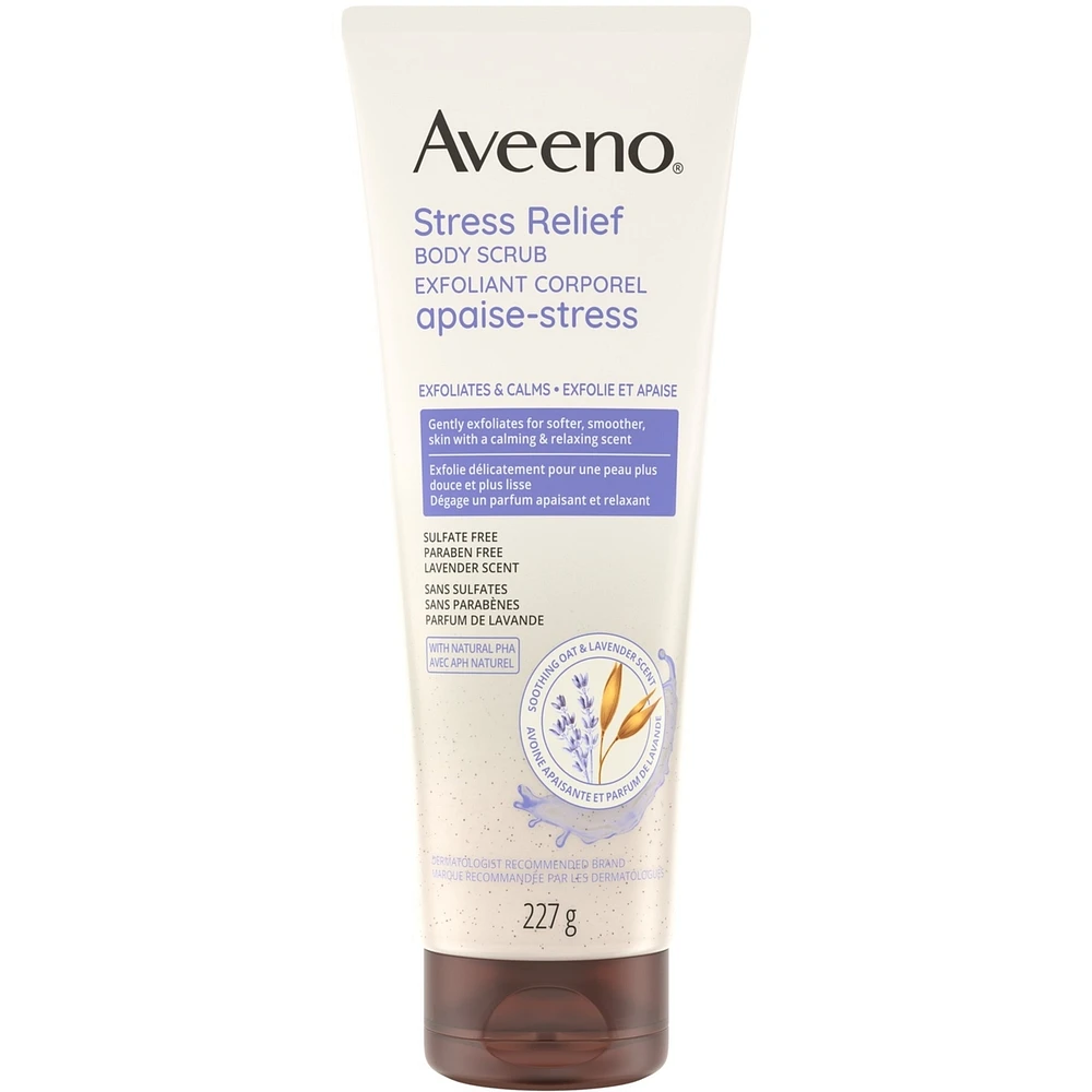 Stress Relief Body Scrub, Oatmeal, Lavender, Stress Relief, Cleansing Exfoliator