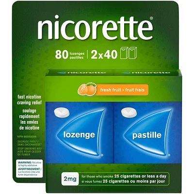Nicotine Lozenges, 2 mg, Fresh Fruit