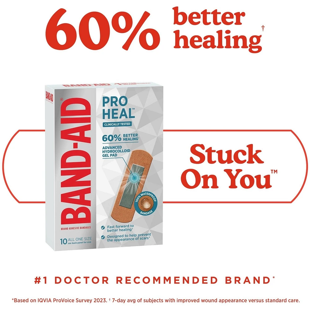Pro Heal Adhesive Bandages, All One Size