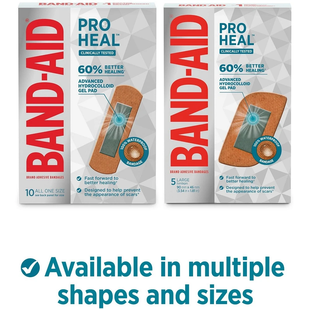 Pro Heal Adhesive Bandages, All One Size