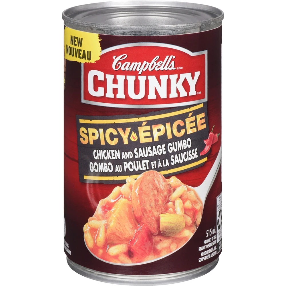 Chunky Épicé Gombo au poulet et à la saucisse