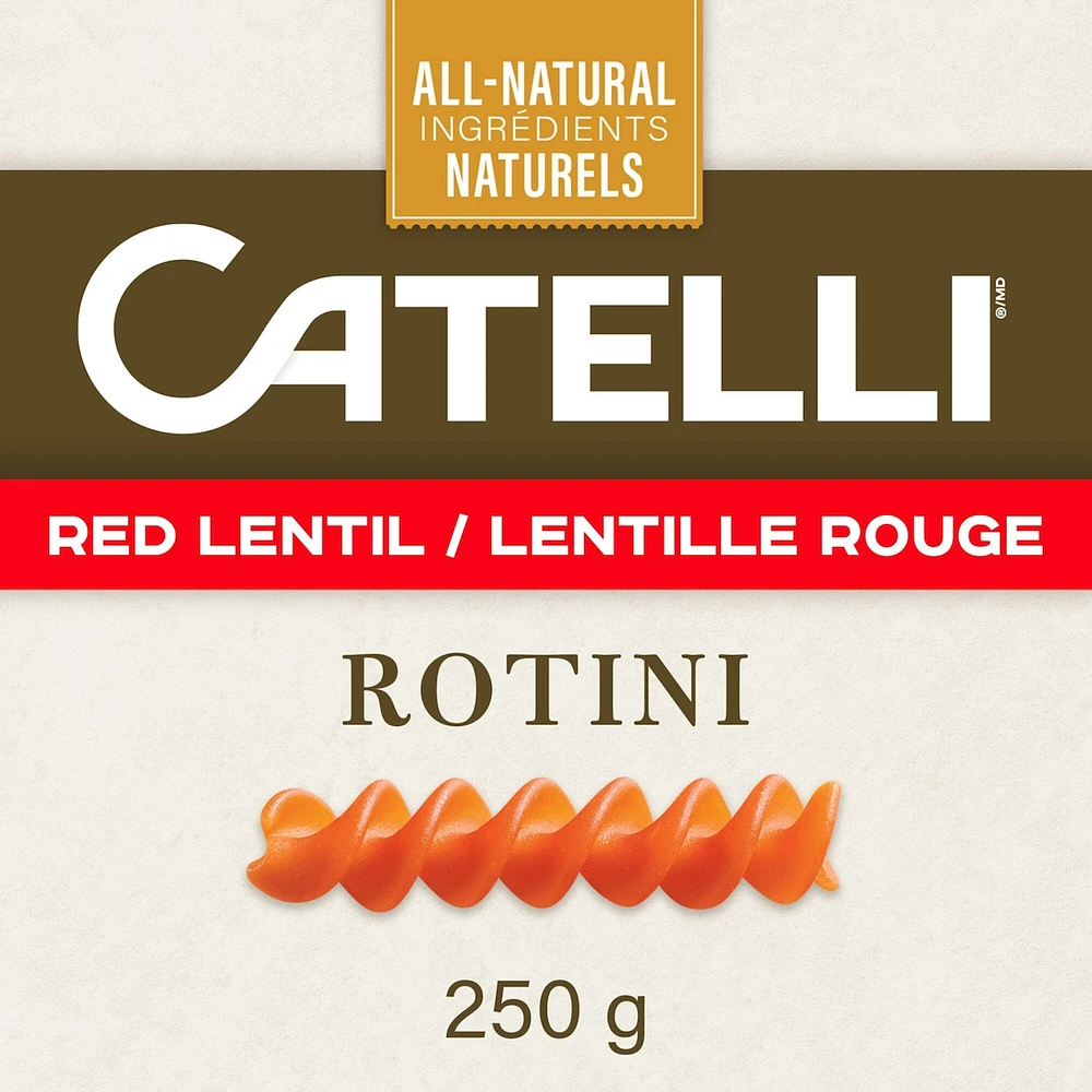 Pâtes Lentille Rouge, rotini