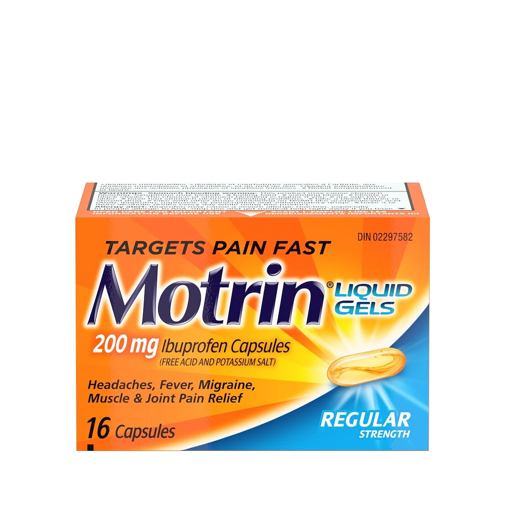Ibuprofène, analgésique, régulier, gélules à 200 mg