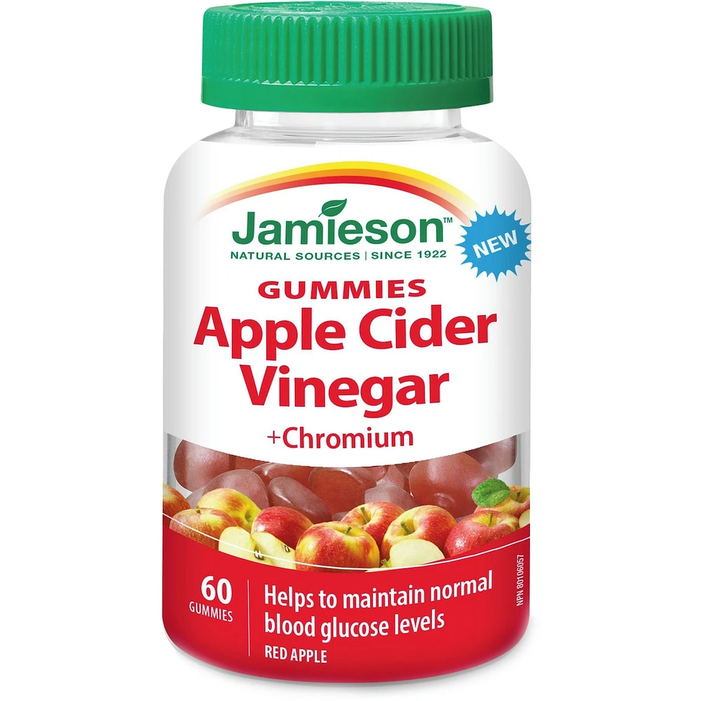 Jamieson Gummies de Vinaigre de Cidre de Pomme + Chrome
