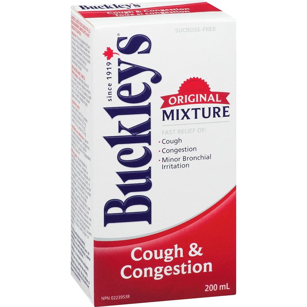 Buckley's® Cough Congestion Original Mixture Syrup Sucrose-Free