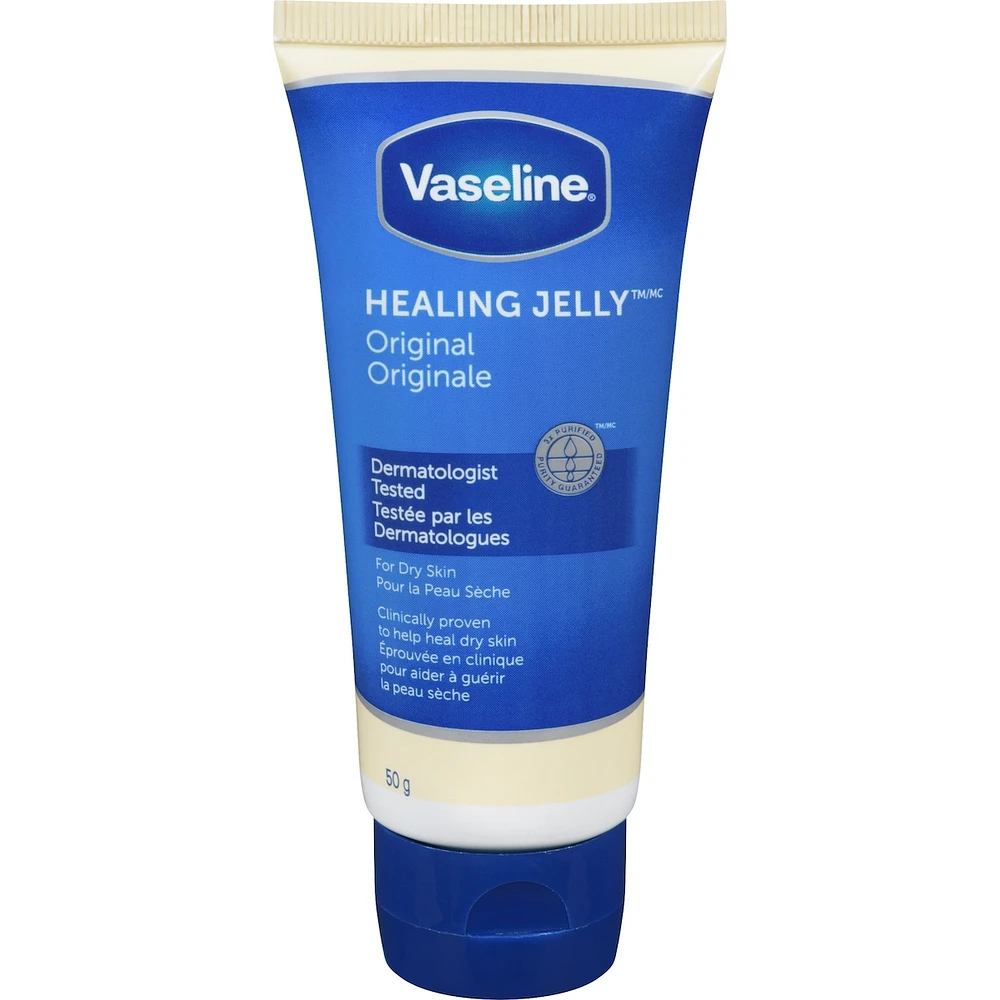 Gelée de pétrole pour peaux sèches et sensibles Vaseline Healing Jelly Originale hypoallergénique 50 g