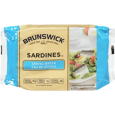 Sardines, Spring Water