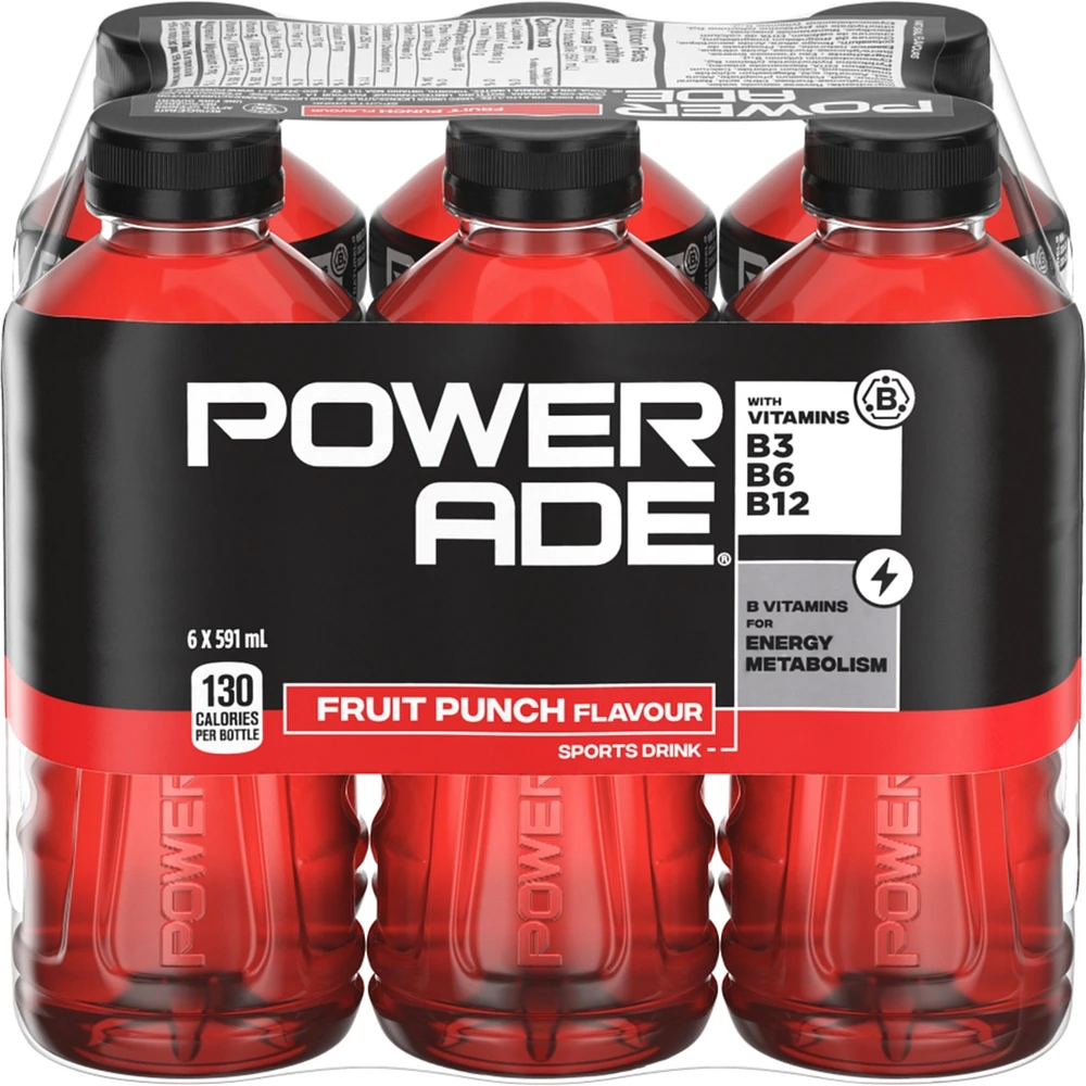 Boisson pour sportifs saveur punch aux fruits