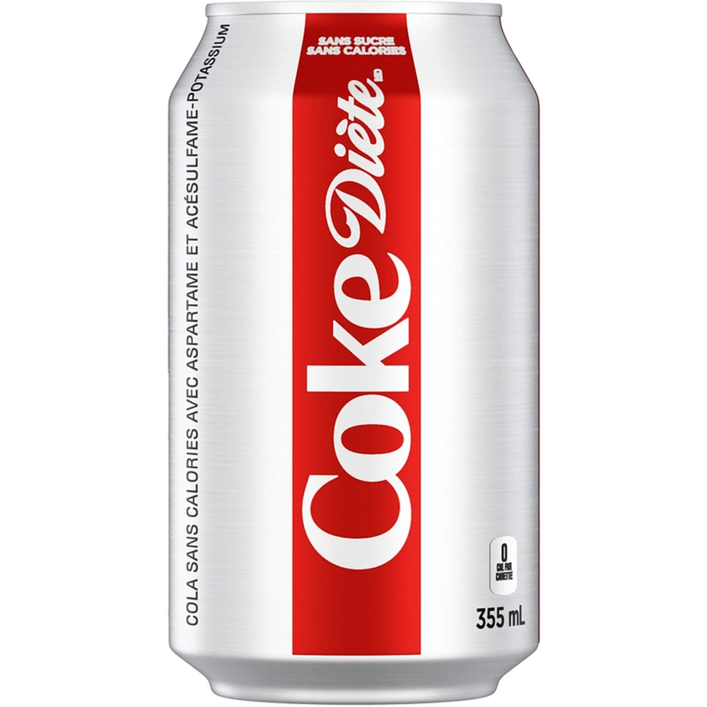 Coke Diète Cerise vivifiante, emballage de 8 canettes