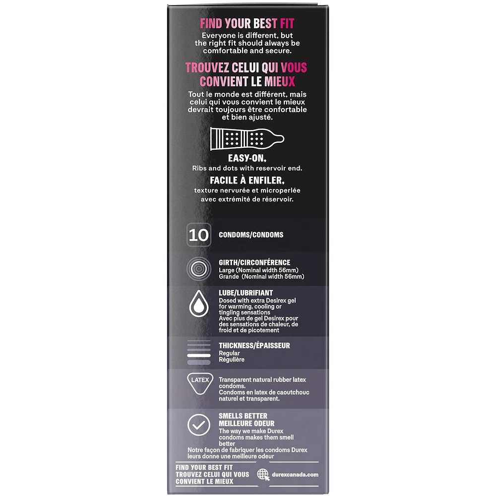 Durex Intense Orgasmic, Ribbed & Dotted Condoms