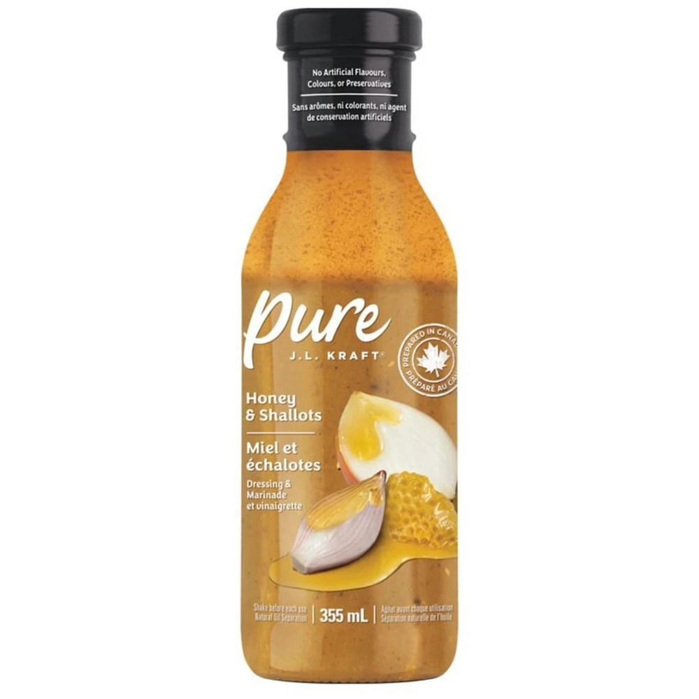 Pure J.L. Kraft Honey & Shallots Dressing & Marinade