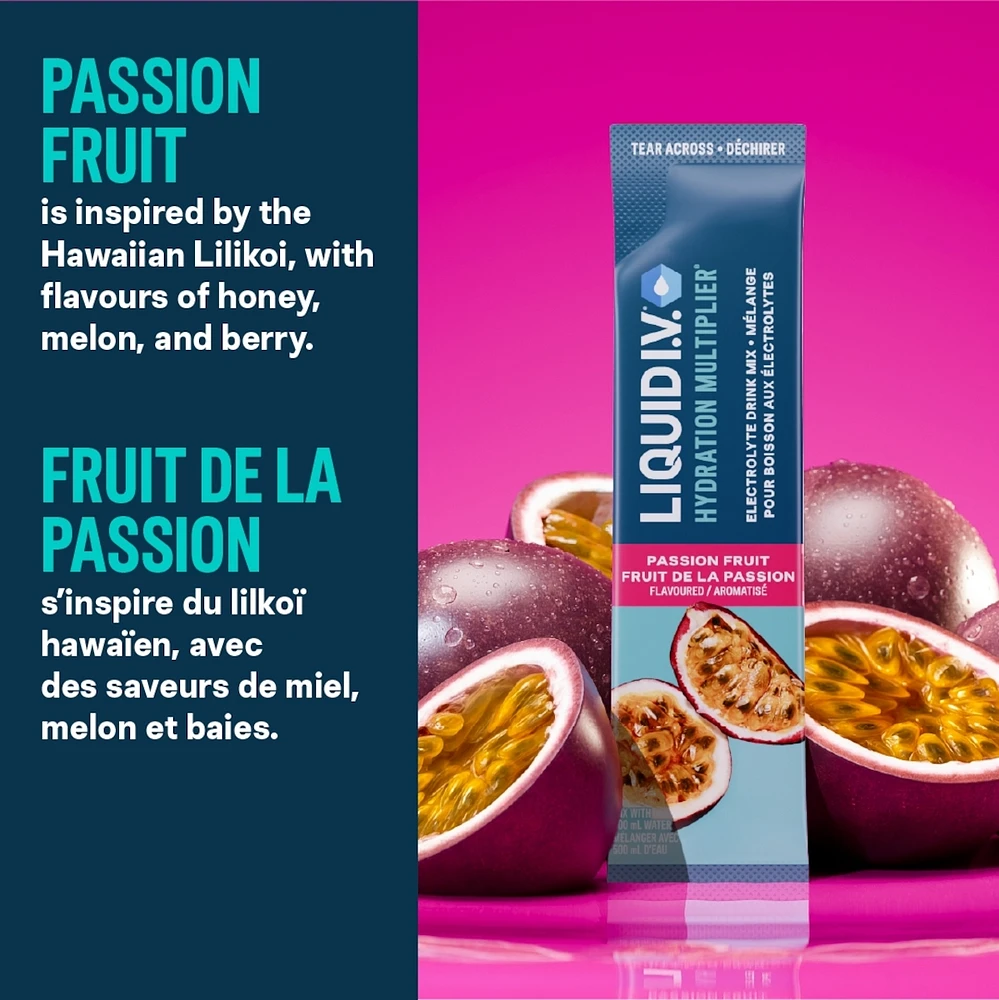 Liquid IV Electrolyte Drink Mix Passion Fruit CT