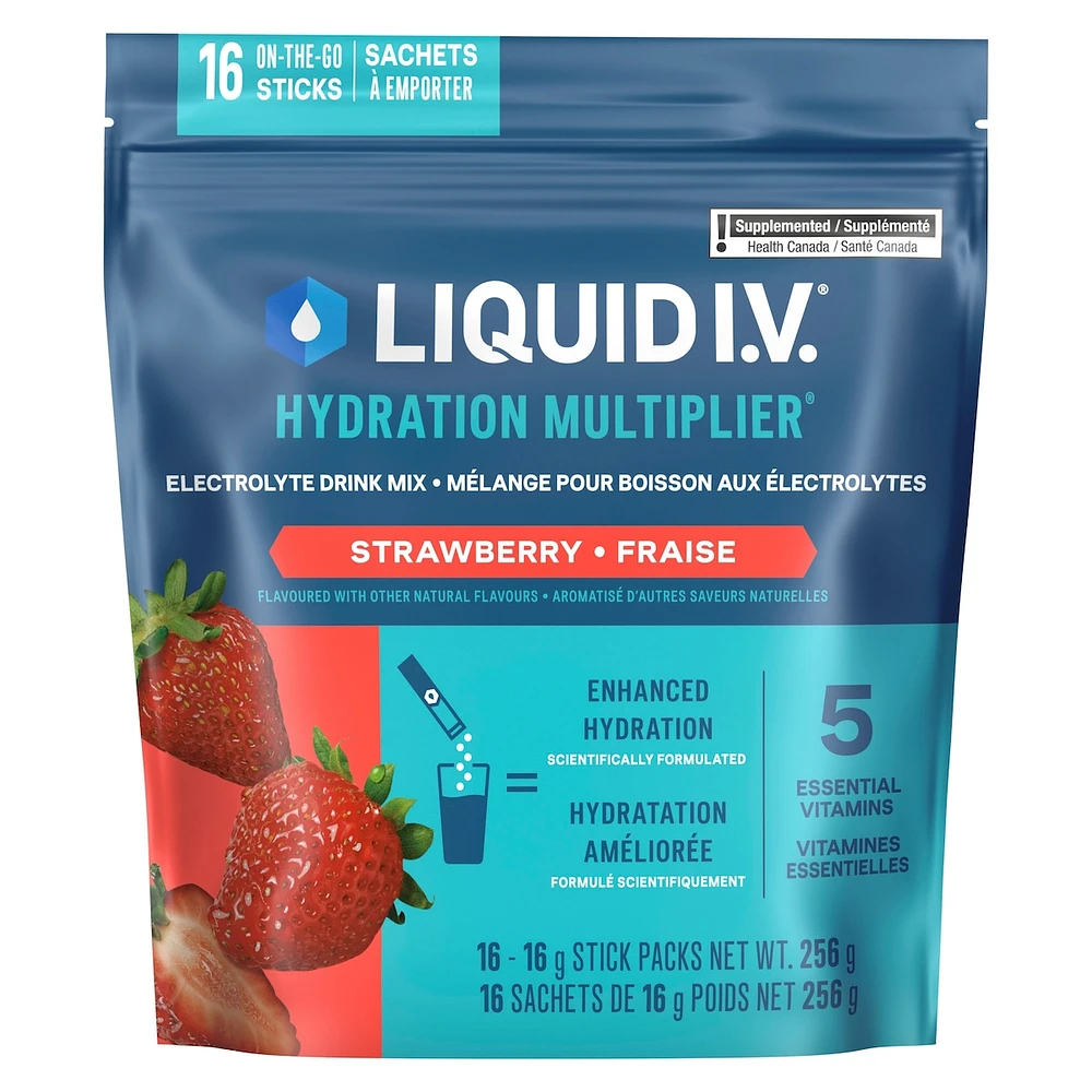 Liquid IV Electrolyte Drink Mix Strawberry CT